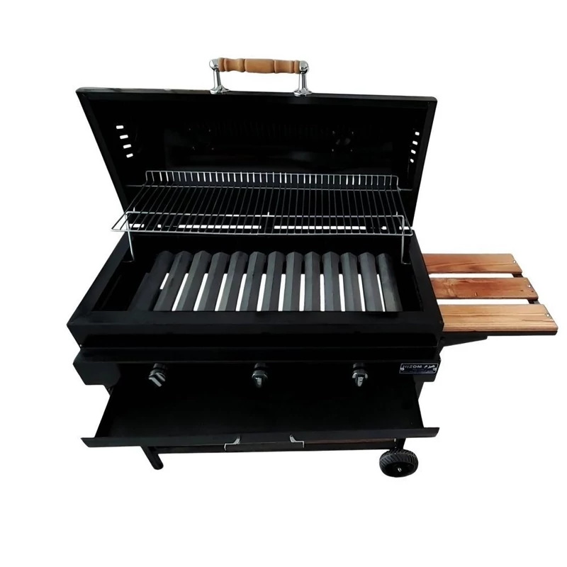 باربیکیو ذغالی گازی هیزم مدل فن دار 90 سانتی (پسکرایه)